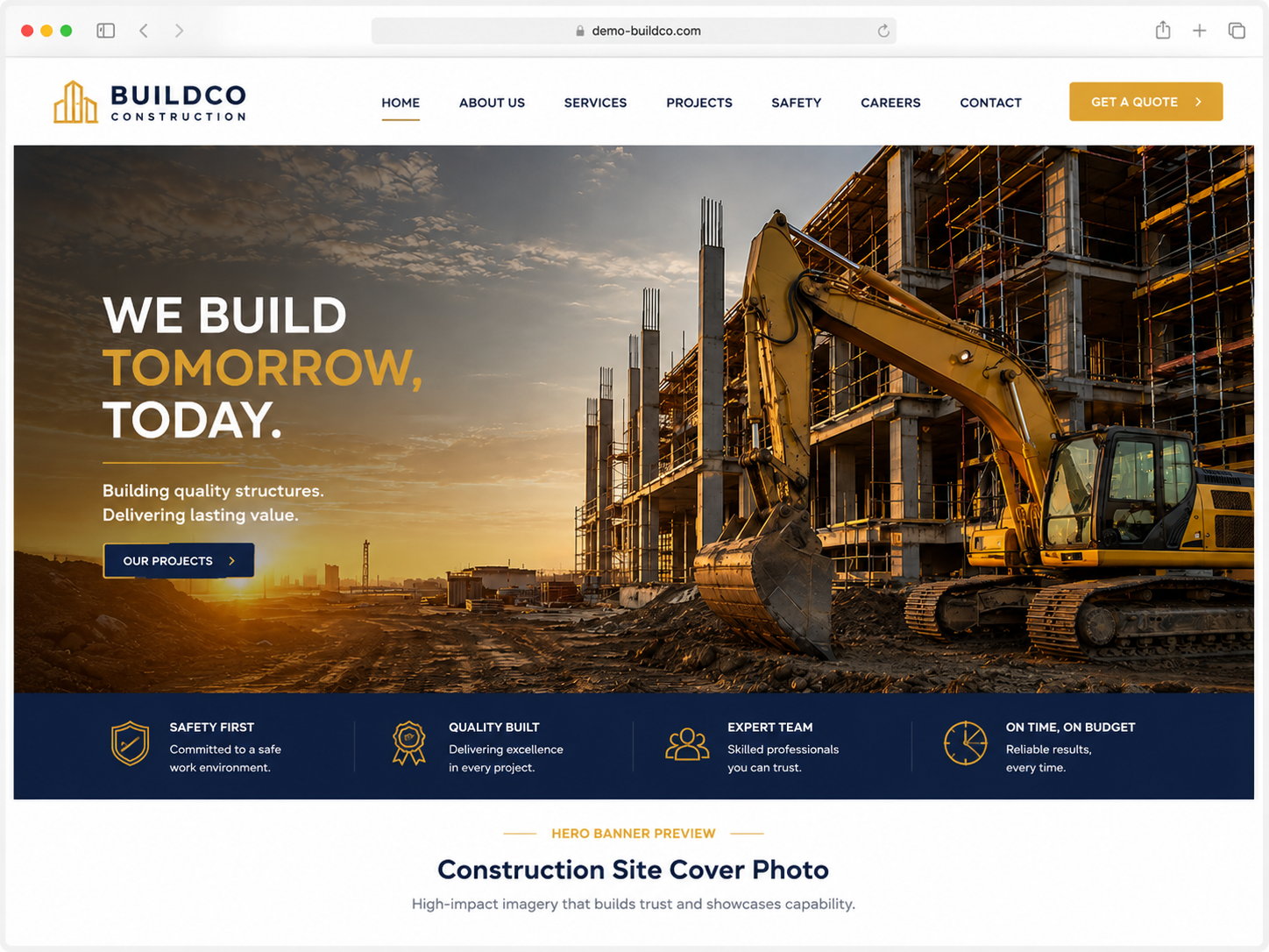 Construction & Contracting WordPress Theme