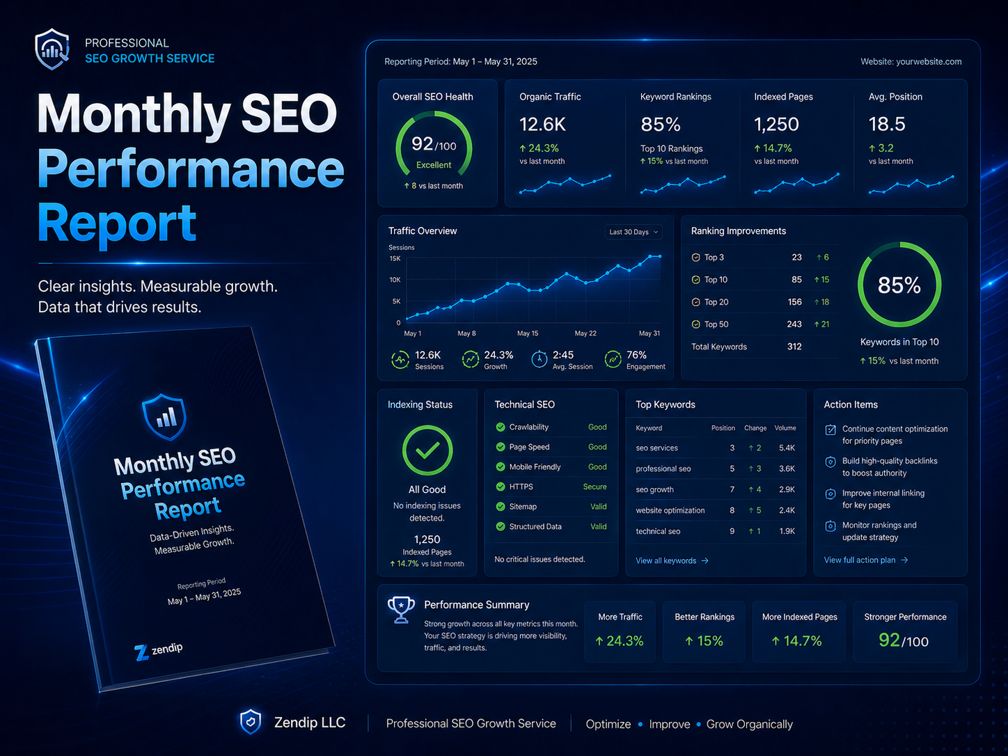 SEO Growth Monthly Plan