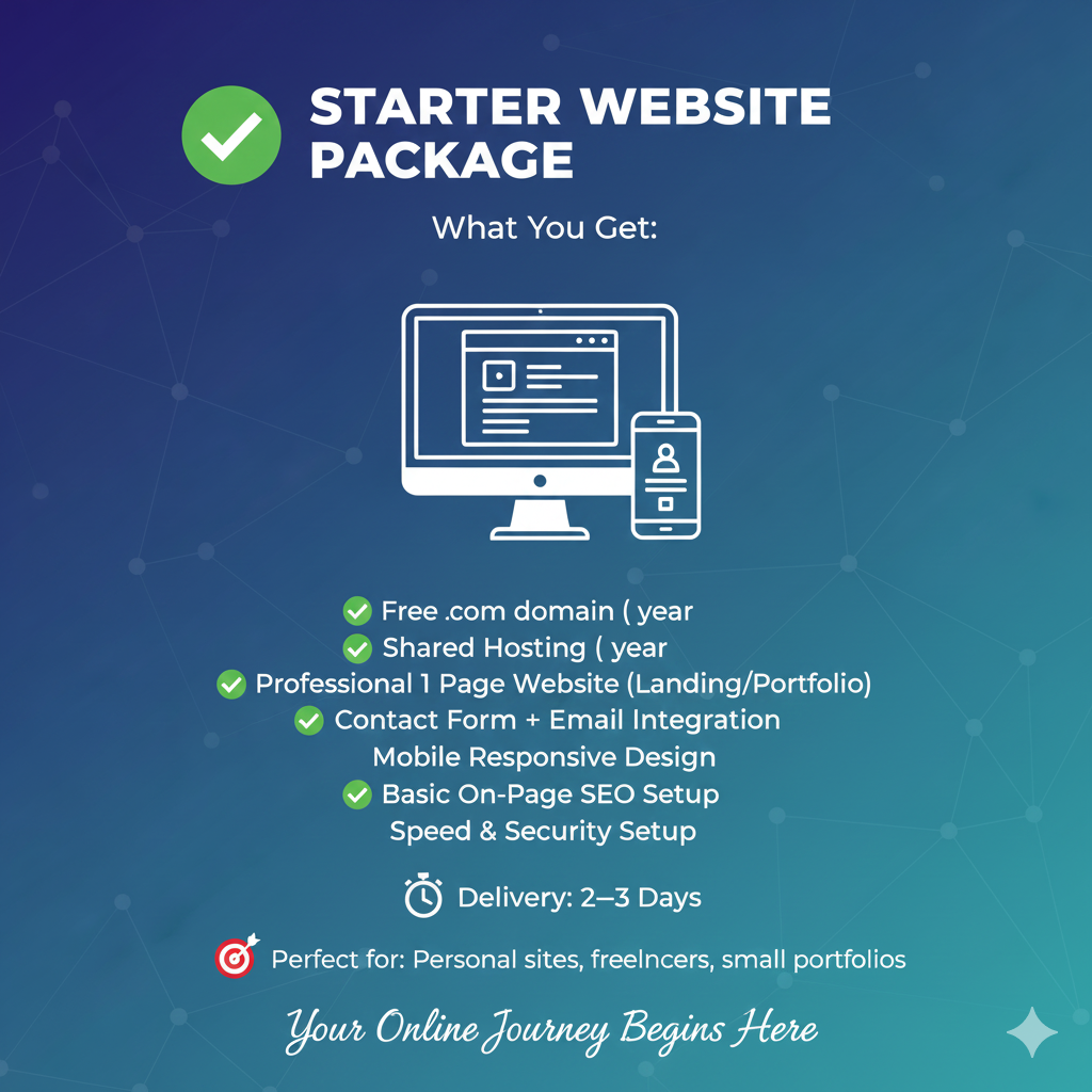 Starter Website (One-Page)